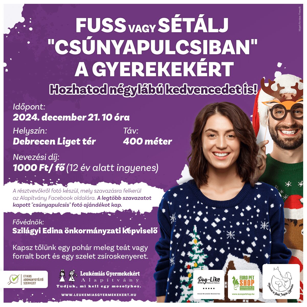 Fuss vagy sétálj "Csúnyapulcsiban" a gyerekekért