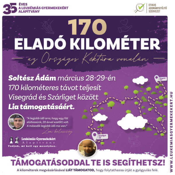 170 eladó kilométer az Országos Kéktúra vonalán